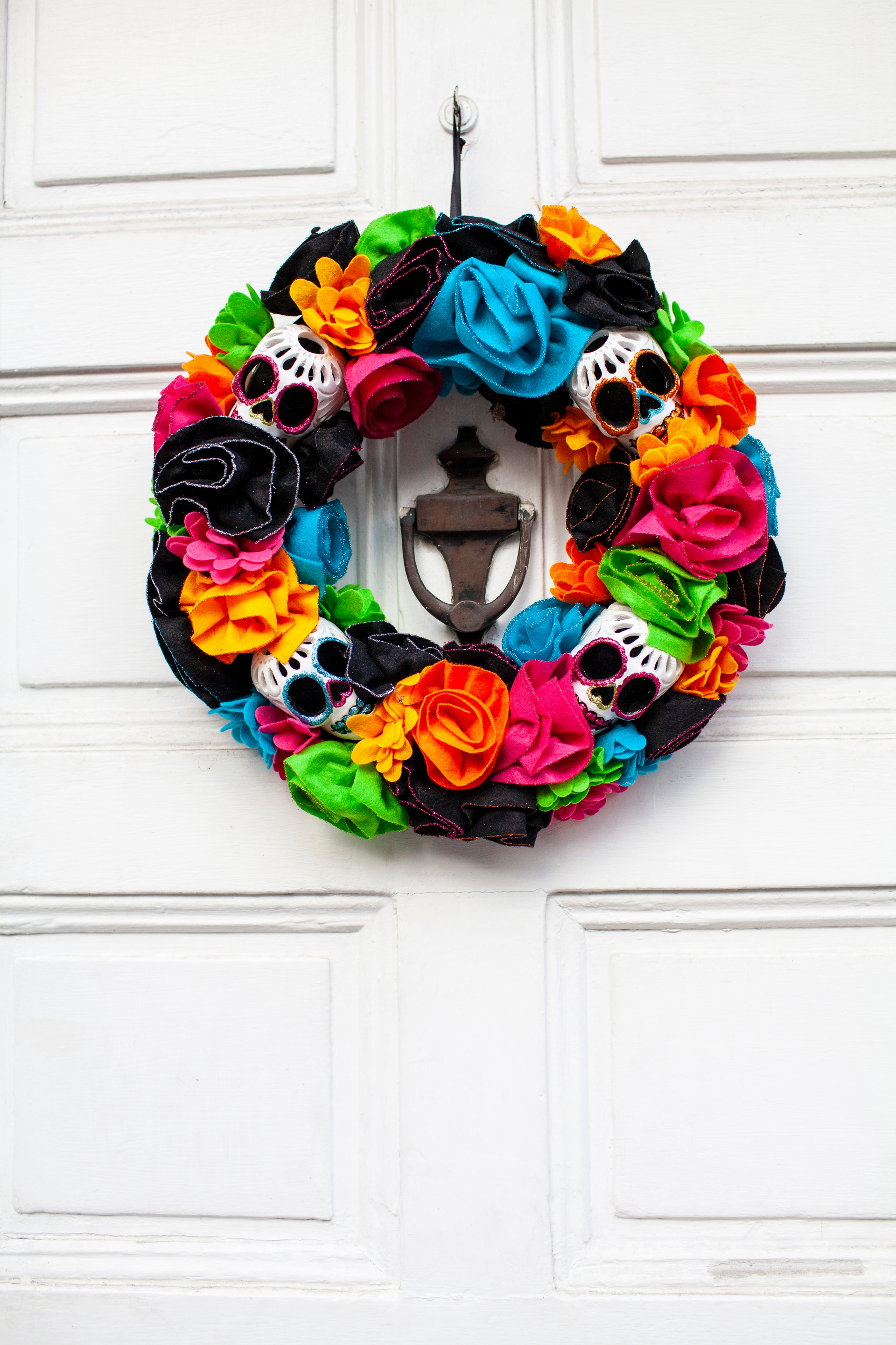 Halloween door wreath